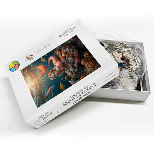 🌊 Custom Mermaid Kids Puzzle – Personalized Puzzle from Your Child’s Photo | Unique Gift & Keepsake for Mermaid-Loving Kids 🧜♀️