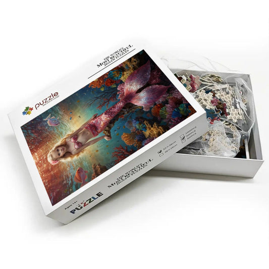 Personalized Mermaid Puzzle for Girls – Your Child Becomes a Sparkling Sea Princess, Birthday Keepsake for Mermaid Dreamers 🐚💖. R26(TTT)