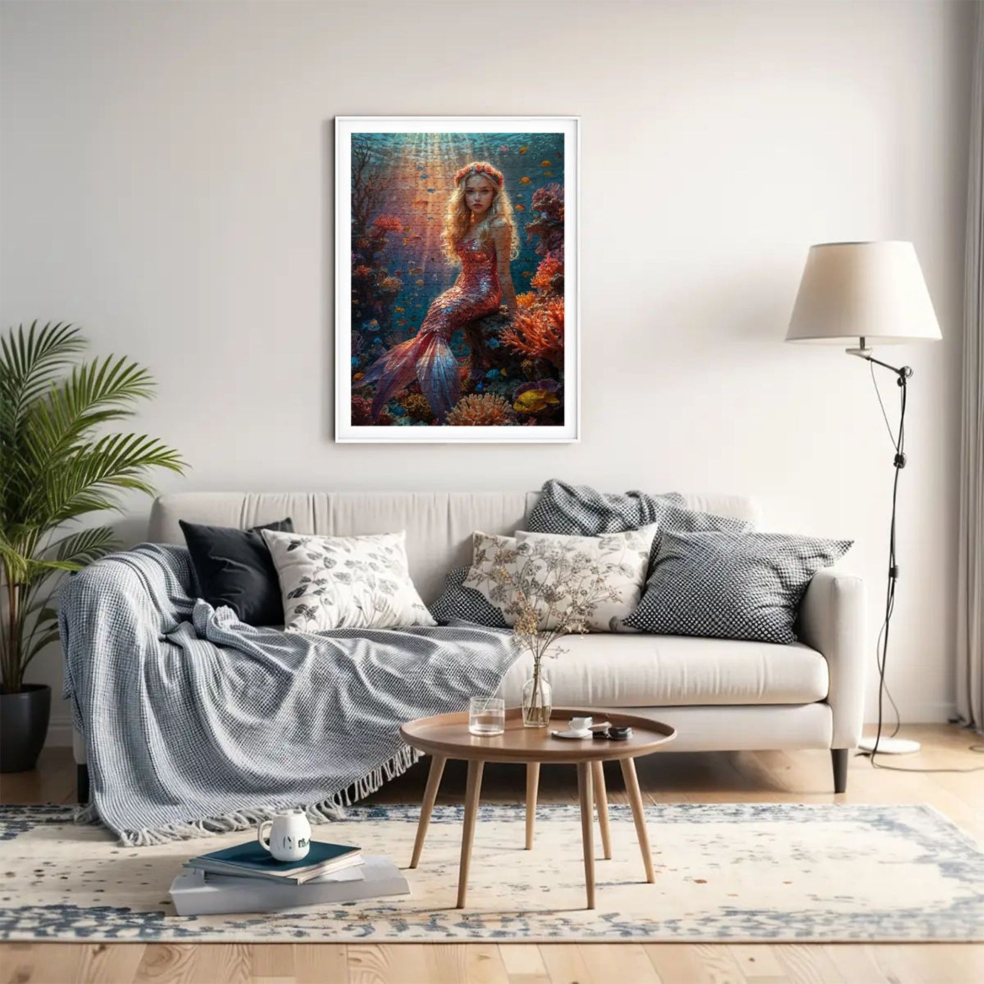 Custom Mermaid Puzzle – Transform Your Girl’s Photo into a Beautiful Mermaid Tale | Perfect Ocean-Themed Gift for Little Fantasy Lovers 🌊🧜‍♀️. R26(XTX)