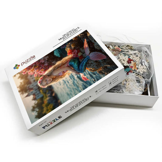 Personalized Mermaid Princess Puzzle – Your Child as an Enchanted Mermaid in an Underwater Adventure | A Heartwarming Custom Gift 🎁🌸. R26(XMX)