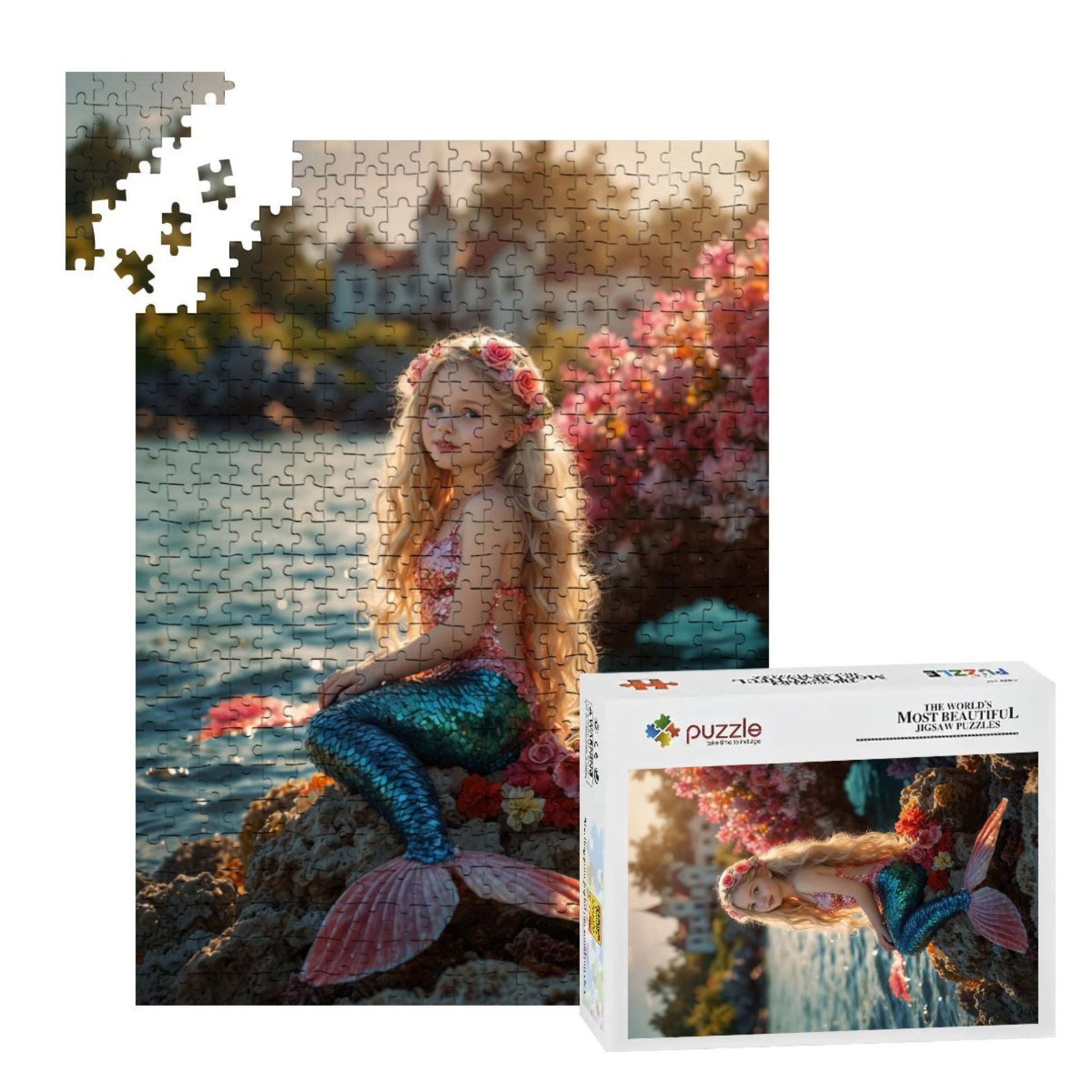 Personalized Mermaid Princess Puzzle – Your Child as an Enchanted Mermaid in an Underwater Adventure | A Heartwarming Custom Gift 🎁🌸. R26(XMX)