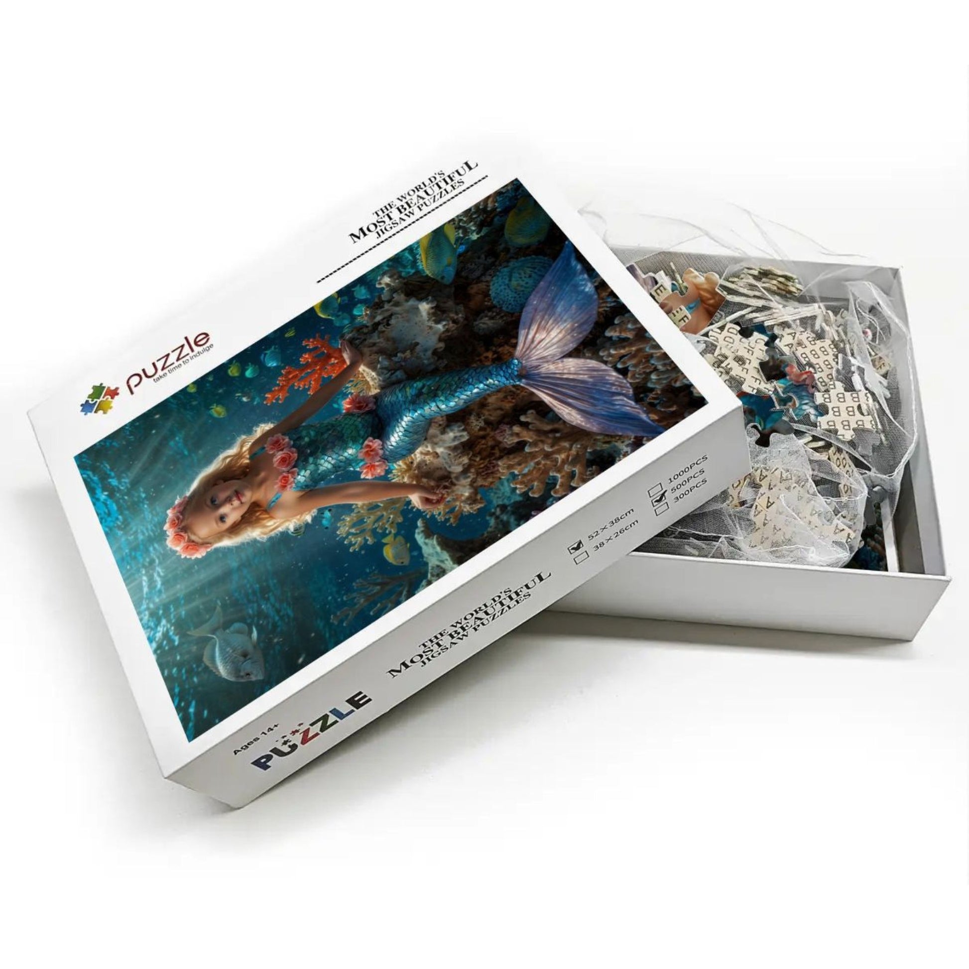 Custom Mermaid Puzzle for Kids – Dive into a Whimsical Underwater World with Your Child’s Photo | Keepsake for Mermaid-Loving Girls 🐠🌟. R26(MXX)