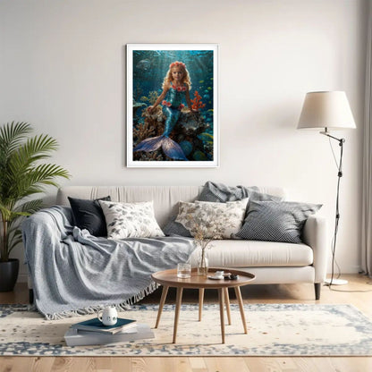 Custom Mermaid Puzzle for Kids, 300-1000 Pieces, Dive into a Whimsical Underwater World with Your Child’s Photo | Keepsake for Mermaid-Loving Girls 🐠🌟. R26(MXX)