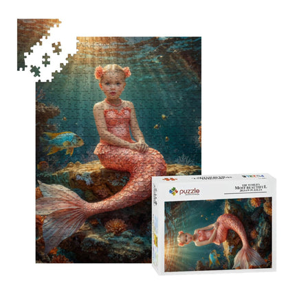 Personalized Mermaid Puzzle – Create a Stunning Mermaid Portrait from Your Daughter’s Photo, Magical Ocean Keepsake Gift Idea 🧜‍♀️🎨. R26(MXX)