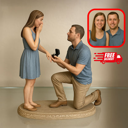 Custom Bobblehead Figurines for Couples | Realistic Wedding Cake Topper | Personalized Bride and Groom Gift | Anniversary Keepsake