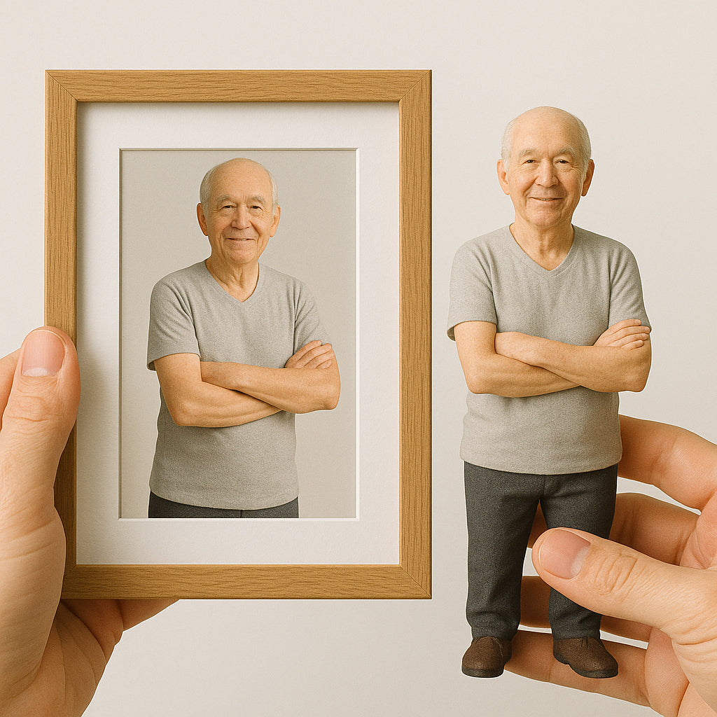 Create a Unique Custom Figurine from Your Photo – Life-like Full-Body 3D Model, Perfect Gift for Birthdays, Anniversaries, or Keepsakes