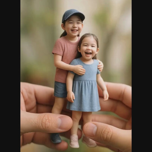 Create a Unique Custom Figurine from Your Photo – Life-like Full-Body 3D Model, Perfect Gift for Birthdays, Anniversaries, or Keepsakes